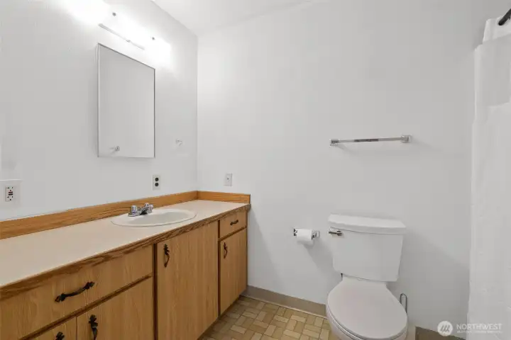 Bath with Full Tub and Shower