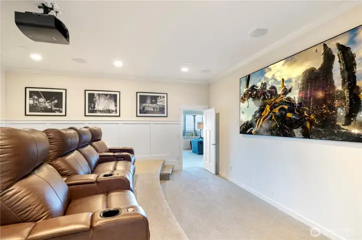 Home Theater on lower level