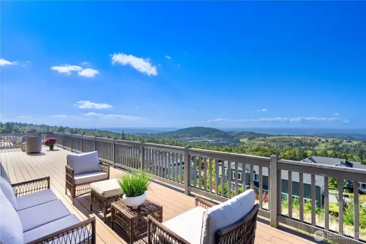 Spacious deck on main level