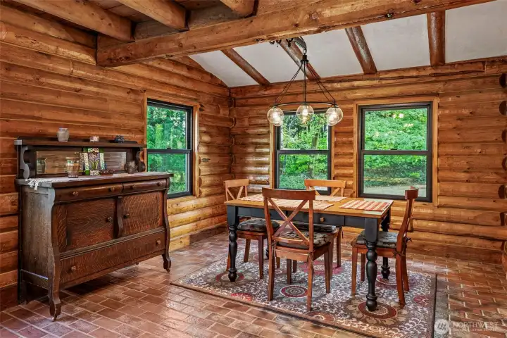 Large dining room area