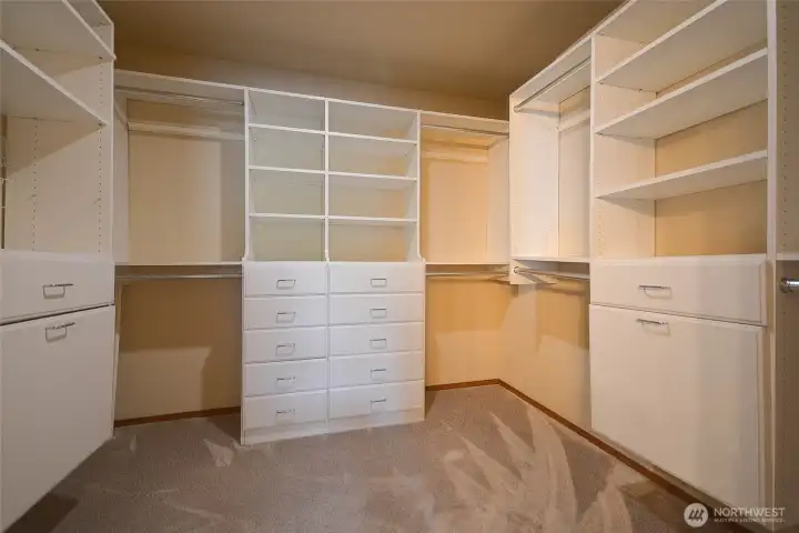 Primary Walk in Closet Primary Walk in Closet