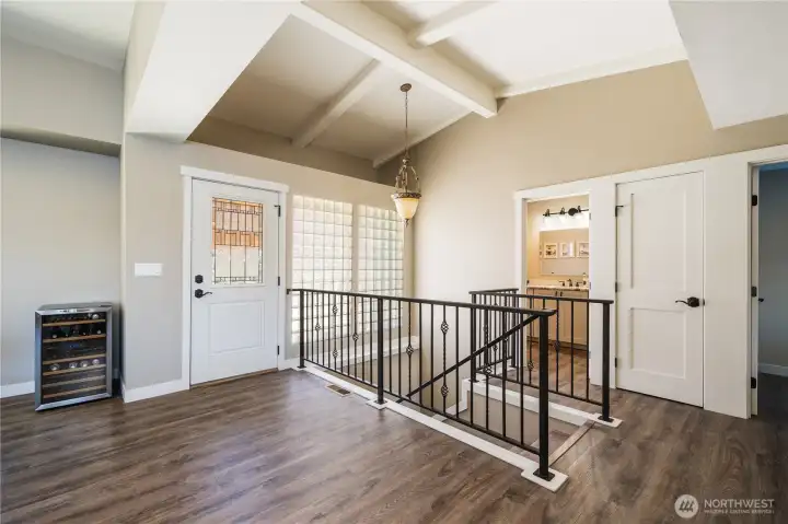 Entry way and stairs to lower level