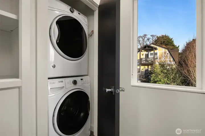 Washer and Dryer on Primary bedroom level.