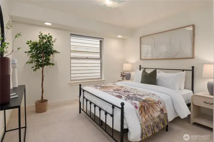 This is the second of four bedrooms. All are larger than average with nice sized closets.