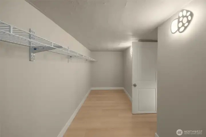 Long closet.