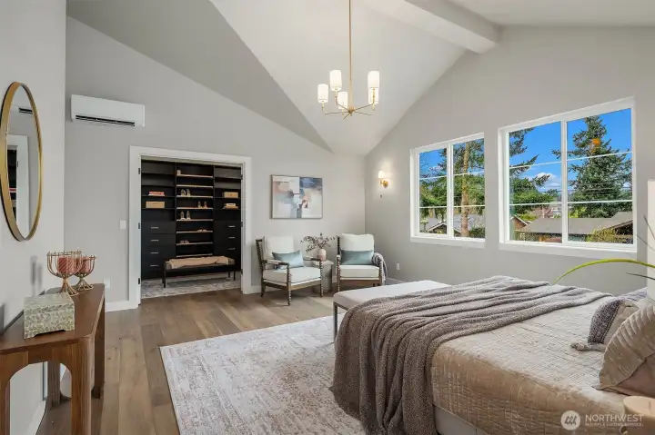 Lofty vaulted ceilings in Primary