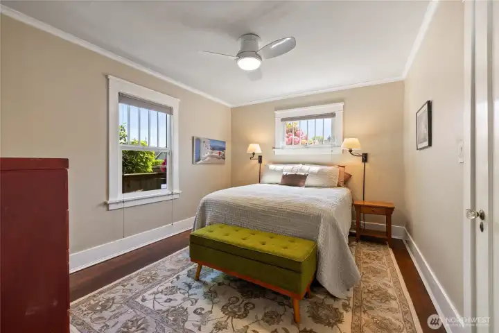 Primary bedroom on the main floor.