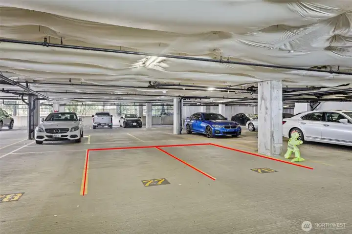 Two deeded parking spots - garage is on same level as unit --- just a few strides away! Two deeded parking spots - garage is on same level as unit --- just a few strides away!