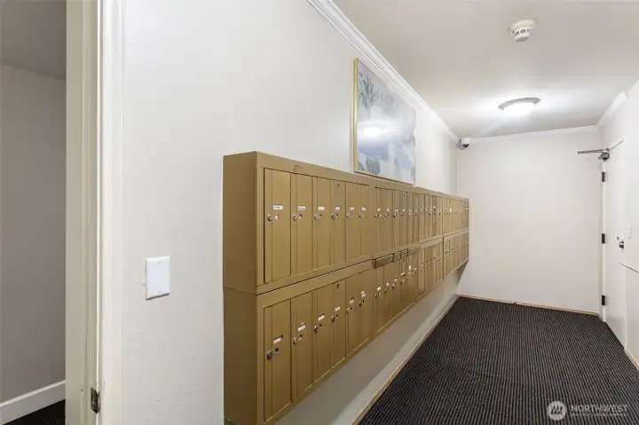 Secure mail room in the Carlton. Secure mail room in the Carlton.