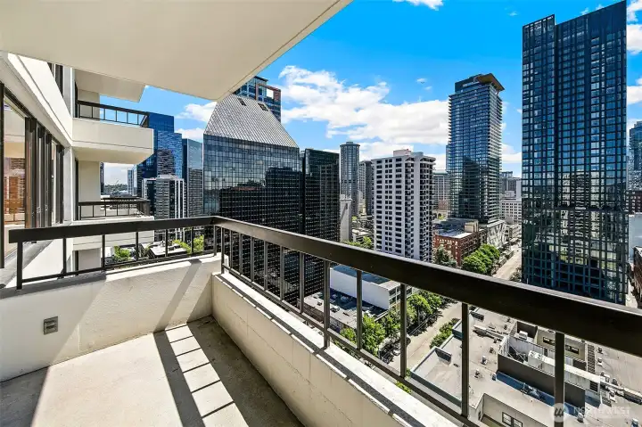 Views for the primary bedroom deck.