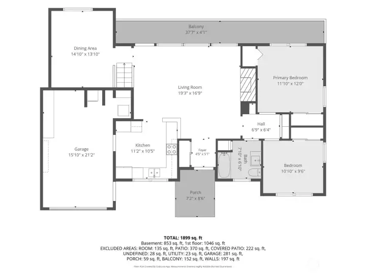 Main level floor plan