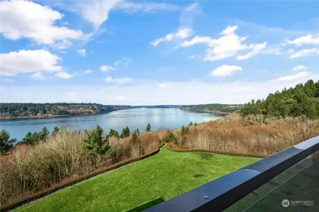 This view will never go away!  Your gaze from this top floor location encompasses all the way south to the Black Hills in Olympia and north past Pt. Defiance to Colvos Passage.