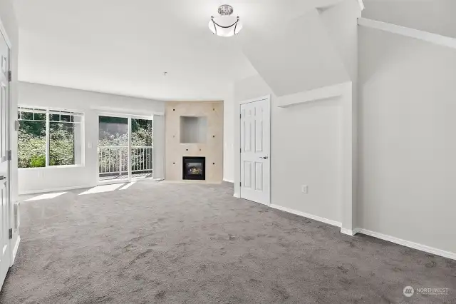 Dining room and Living room unstaged