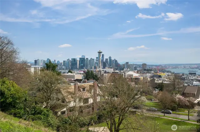 Top of Queen Anne and great shops are so close.