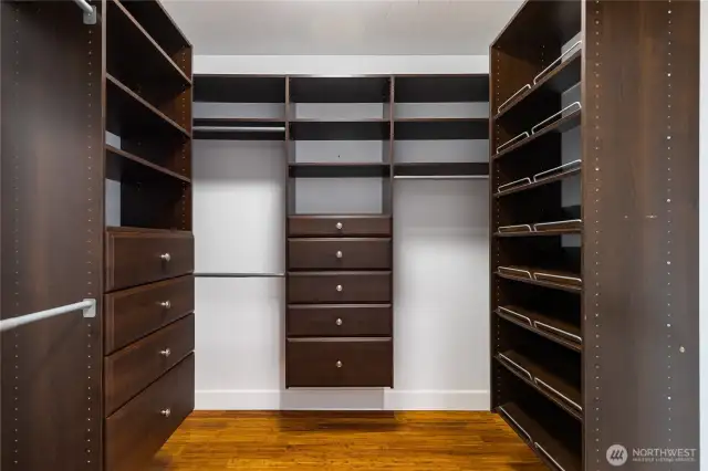 Primary walk-in closet
