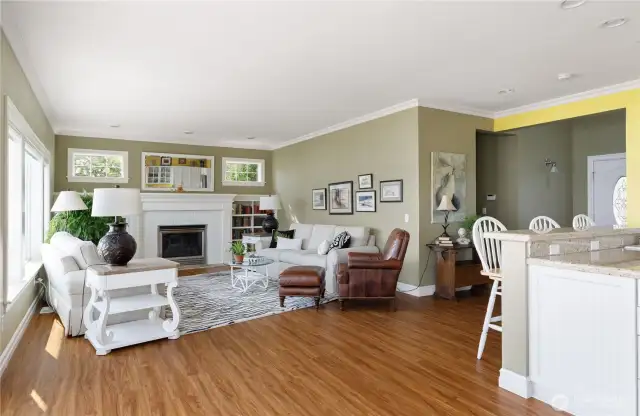Living Kitchen and Dining room are all open to each other