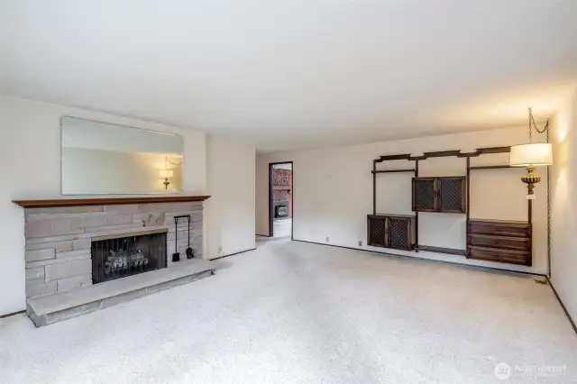 Gorgeous Fireplace in your large living room