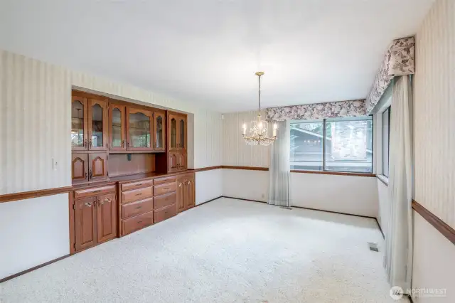 Dining Room with Built in Hutch
