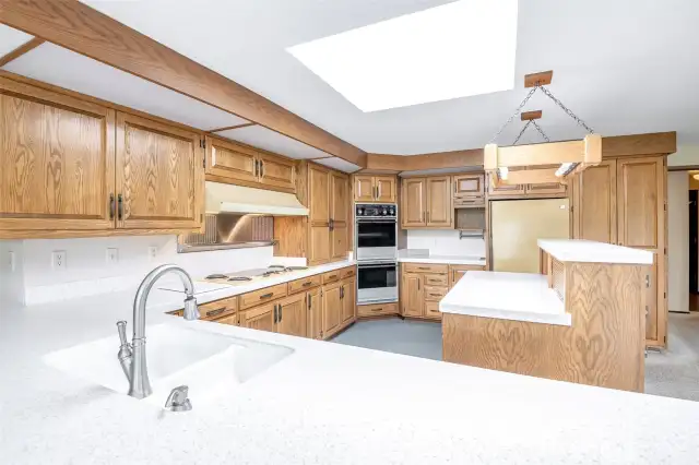 Entertainment size Kitchen with an abundance of natural light