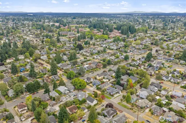 Nestled in the north end between the North Slope and University of Puget Sound.