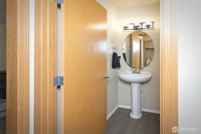Powder room on the main floor.