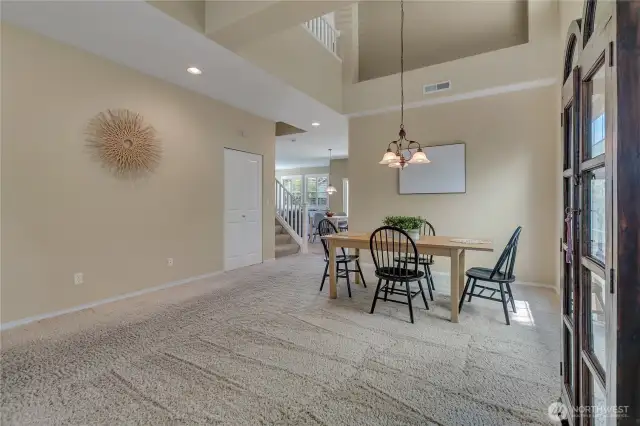 Bright and airy dining space