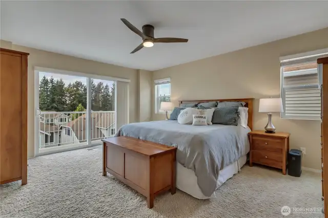 Spacious primary suite.