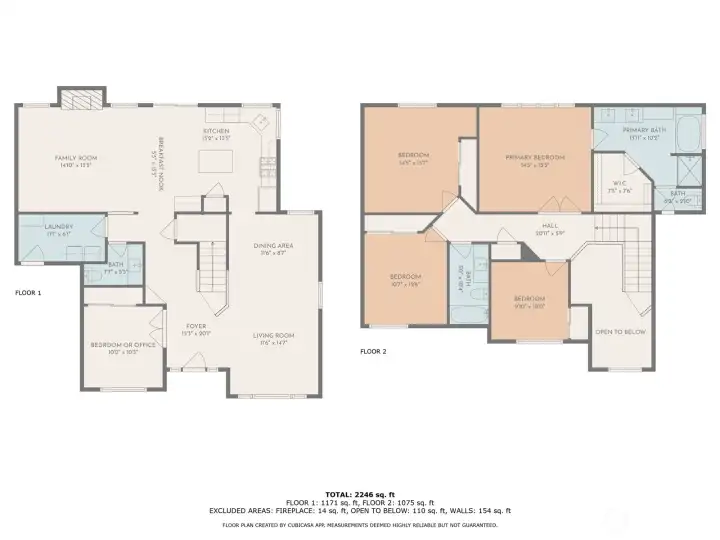 Basic floor plan with approximate dimensions.  Buyer to verify.  3 car tandem garage with access from the laundry room..