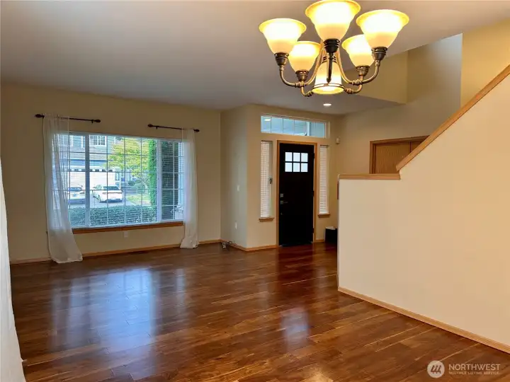 View of the foyer and the living room.