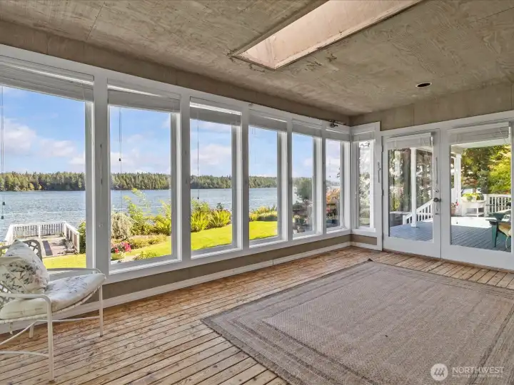 Sunroom off the family room
