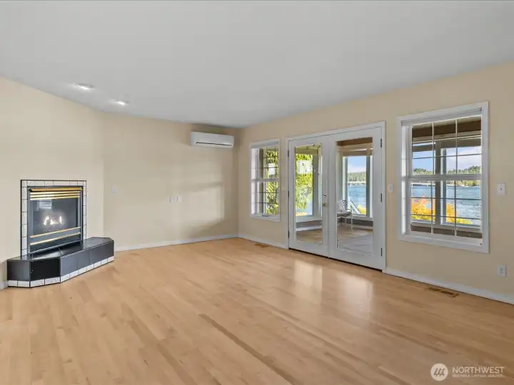 Family room with a view