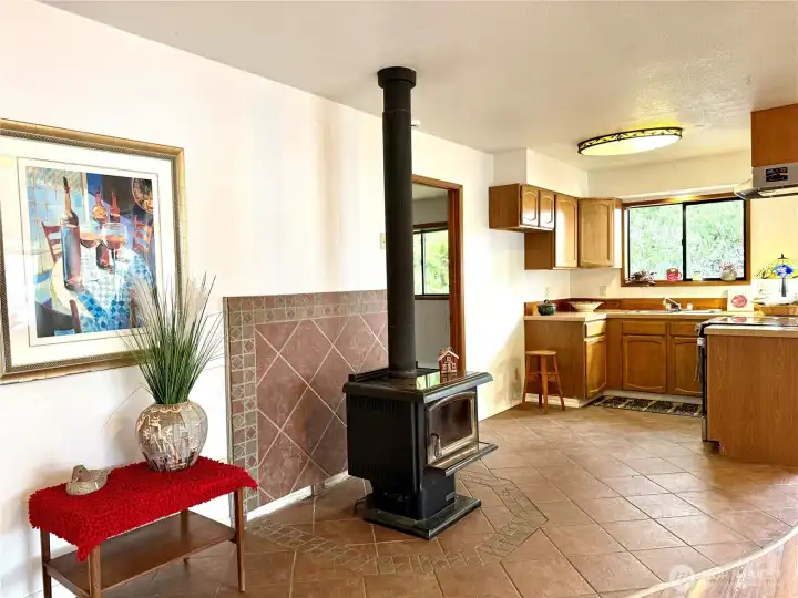 Wood stove for those cozy nights!