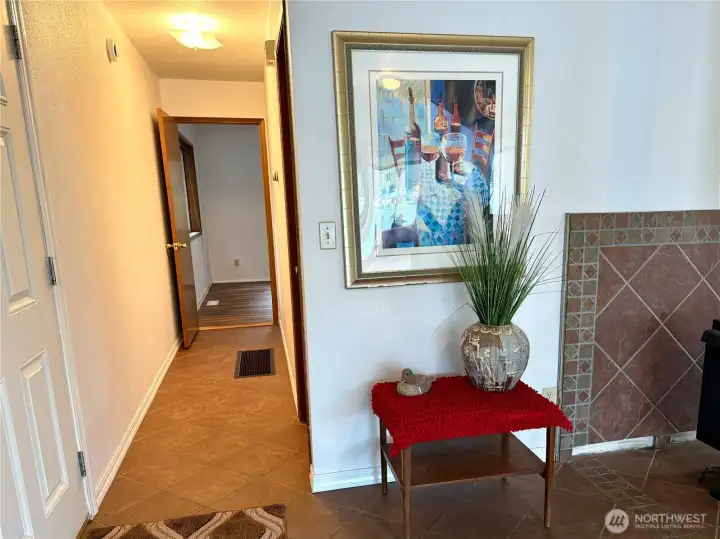 Hallway to bedroom one