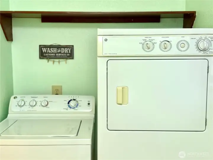 Laundry room in bathroom