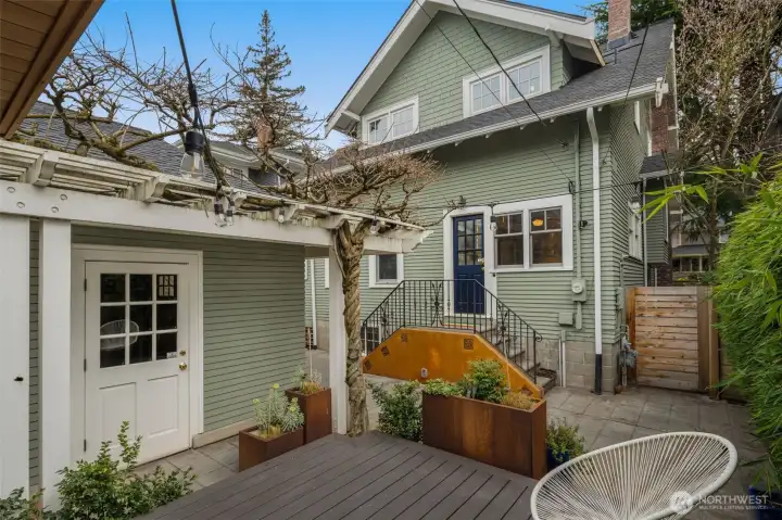 Entrance to 2 Car garage