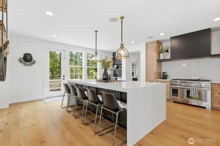 No detail or expense was spared in the top-to-bottom remodel of the kitchen - this space belongs in a magazine!