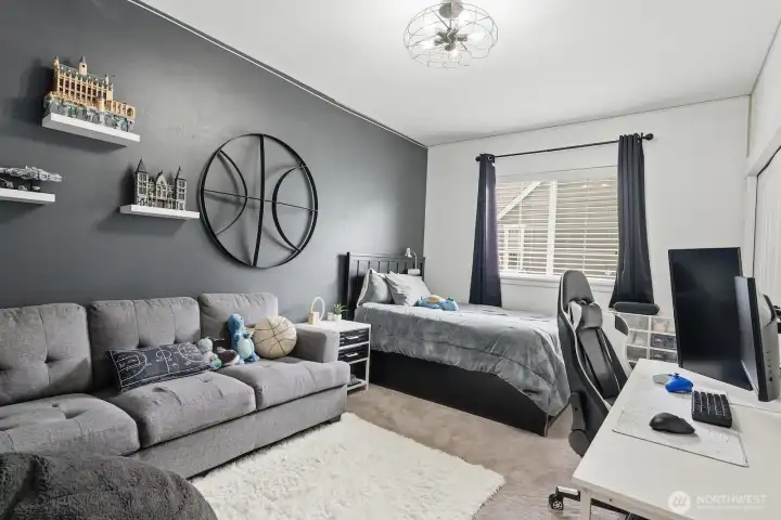 One of four additional upstairs bedrooms.