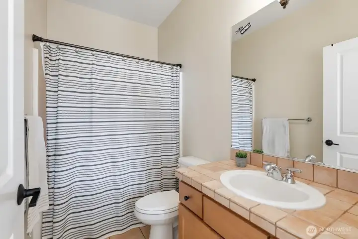 Full bathroom upstairs.