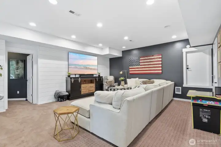 The perfect space for when you want a little separation from the other living areas - great as a media room/home theater, play area, game room, whatever you can think of!