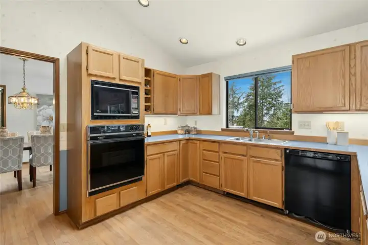 The layout is solid, choose your own cabinets & counters create your awesome, spacious kitchen.