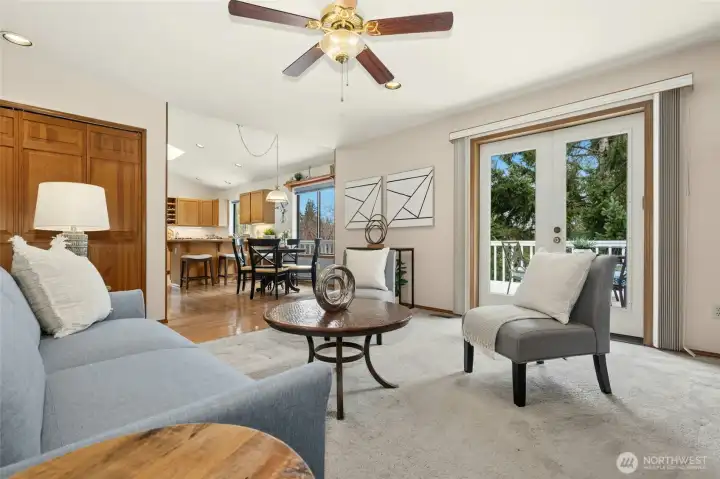 Wide open floor plan with huge living spaces.