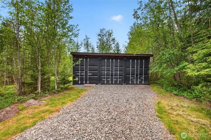 Three 20-foot Conex containers are already in place, offering endless possibilities for storage, workspace, or a dry retreat while you bring your dream home to life.