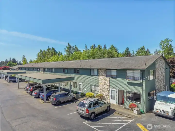 The HOA office and mail room are on lower level at the end of your building.