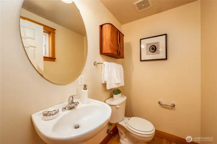 Main floor half bathroom