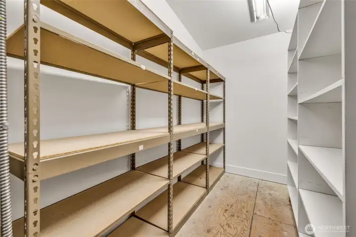 SHELVING IN THE UPSTAIRS STORAGE ROOM/FURANCE ROOM SHELVING IN THE UPSTAIRS STORAGE ROOM/FURANCE ROOM