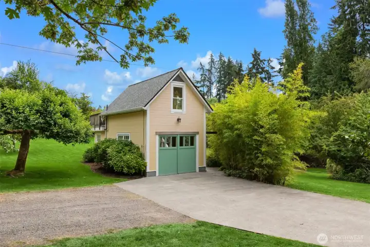 Detached studio space adjacent to the home.