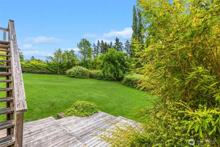 Beautiful, lush grounds planted for privacy.