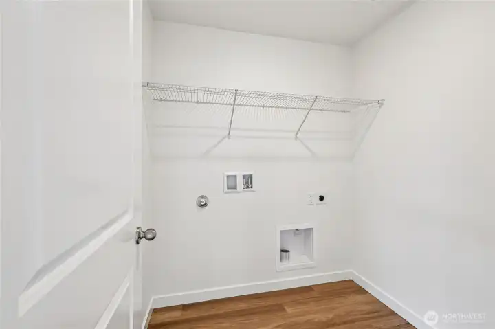 Image of laundry room: actual home may vary Image of laundry room: actual home may vary