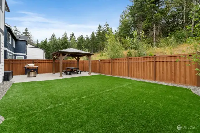 Low maintenance synthetic lawn!