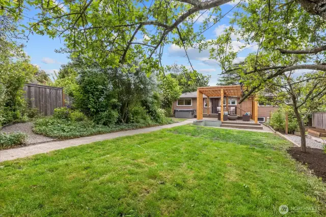 Long backyard for fun or a potential back yard DADU